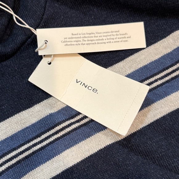 New Vince Linen Hooded Sweater NWT Men's L - Picture 3 of 6